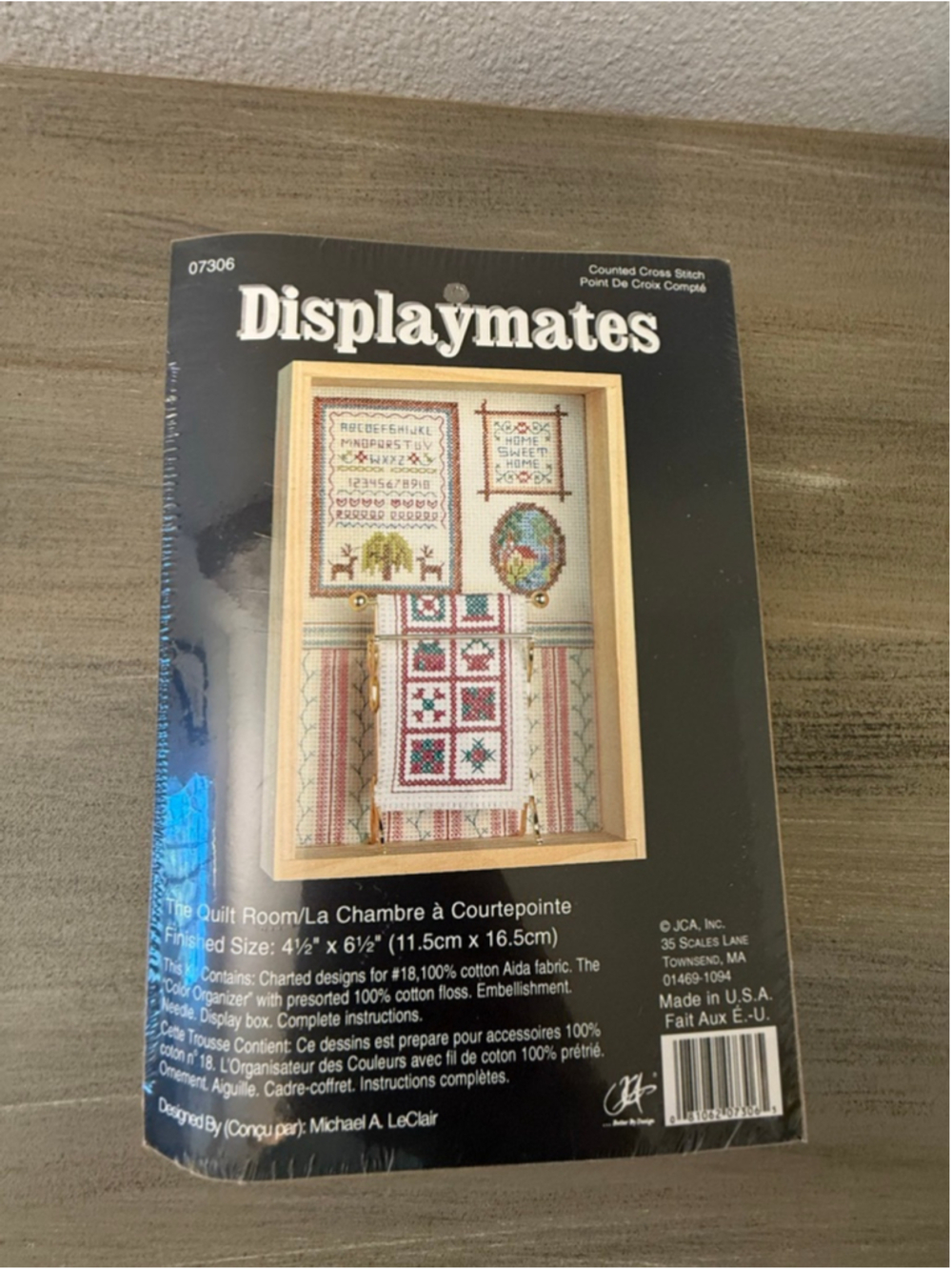 Vintage JCA Needlemates The Quilt Room Shadow Box Kit Grandmacore